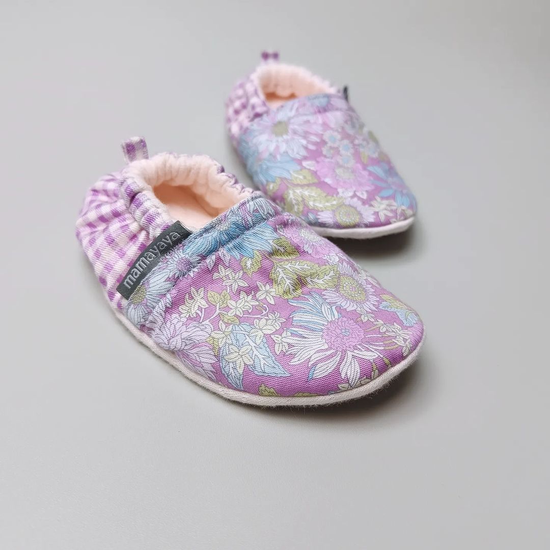 BABY SHOES_A6084_BUNGA KRISAN UNGU_(9-12)