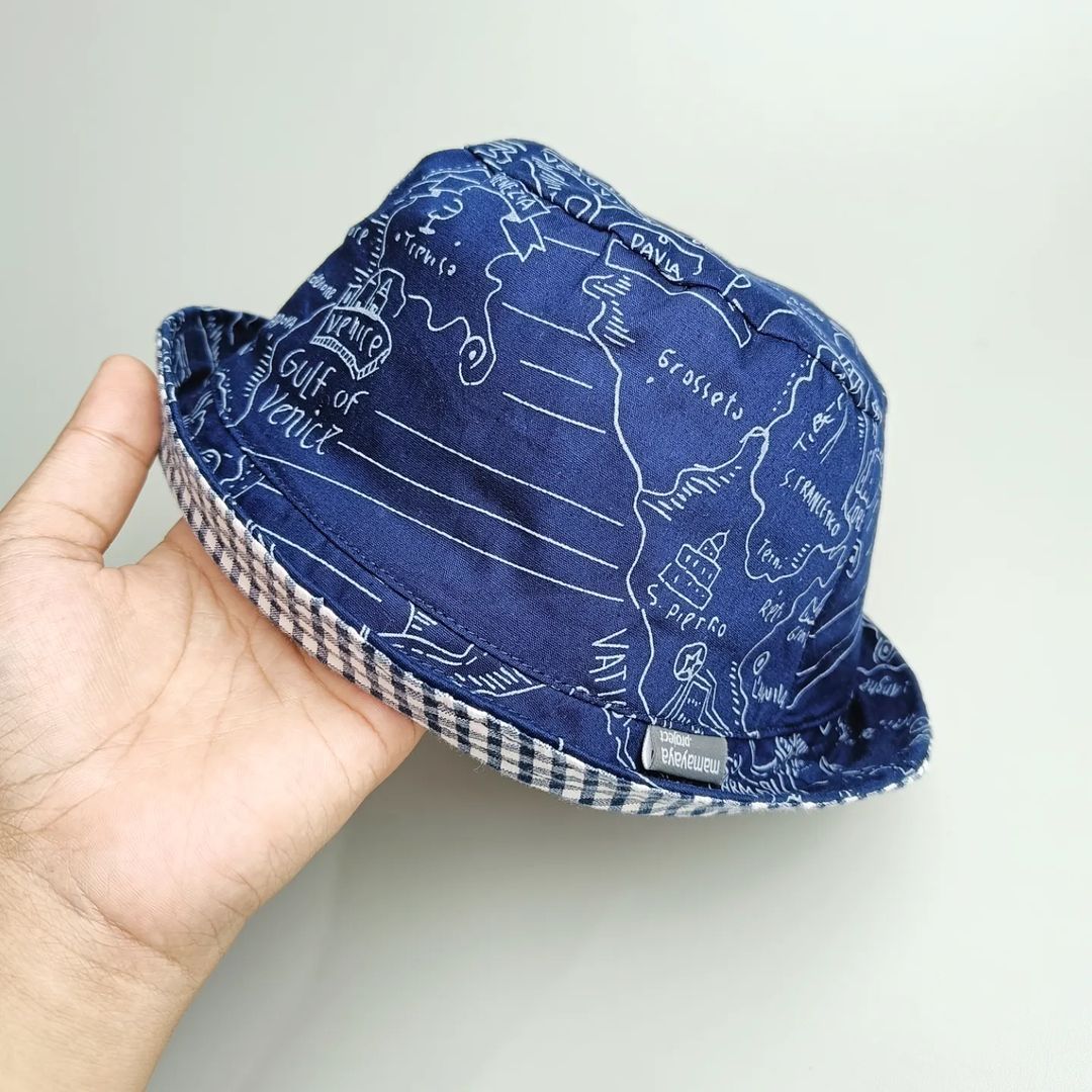 BUCKET HAT_A4214_TREASURE MAPS NAVY_48