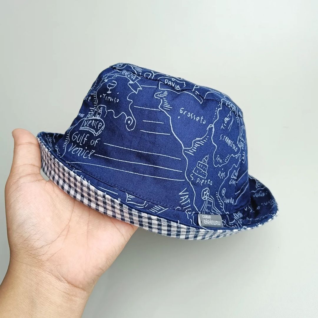 BUCKET HAT_A4214_TREASURE MAPS NAVY_48