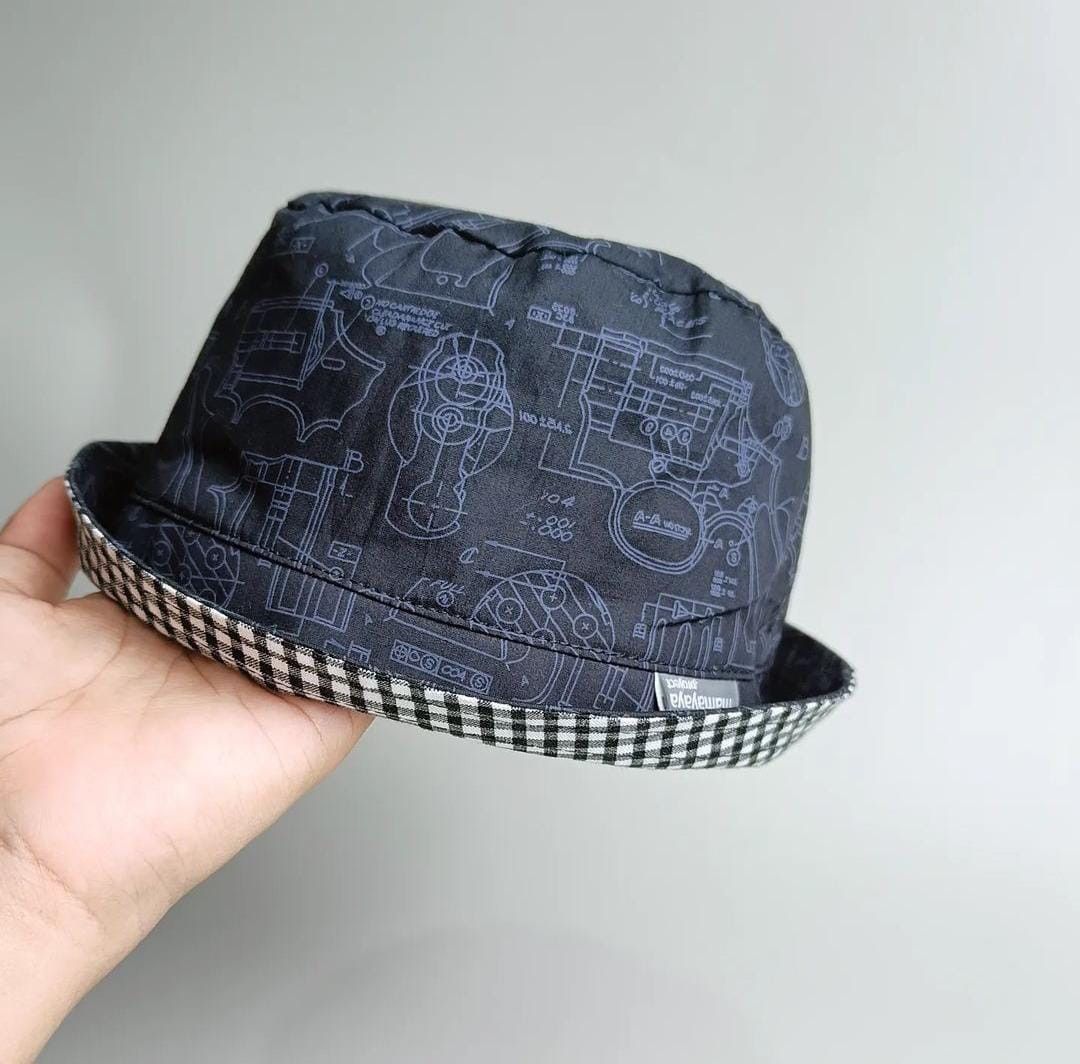 BUCKET HAT_A4213_MECHANIC HITAM_54