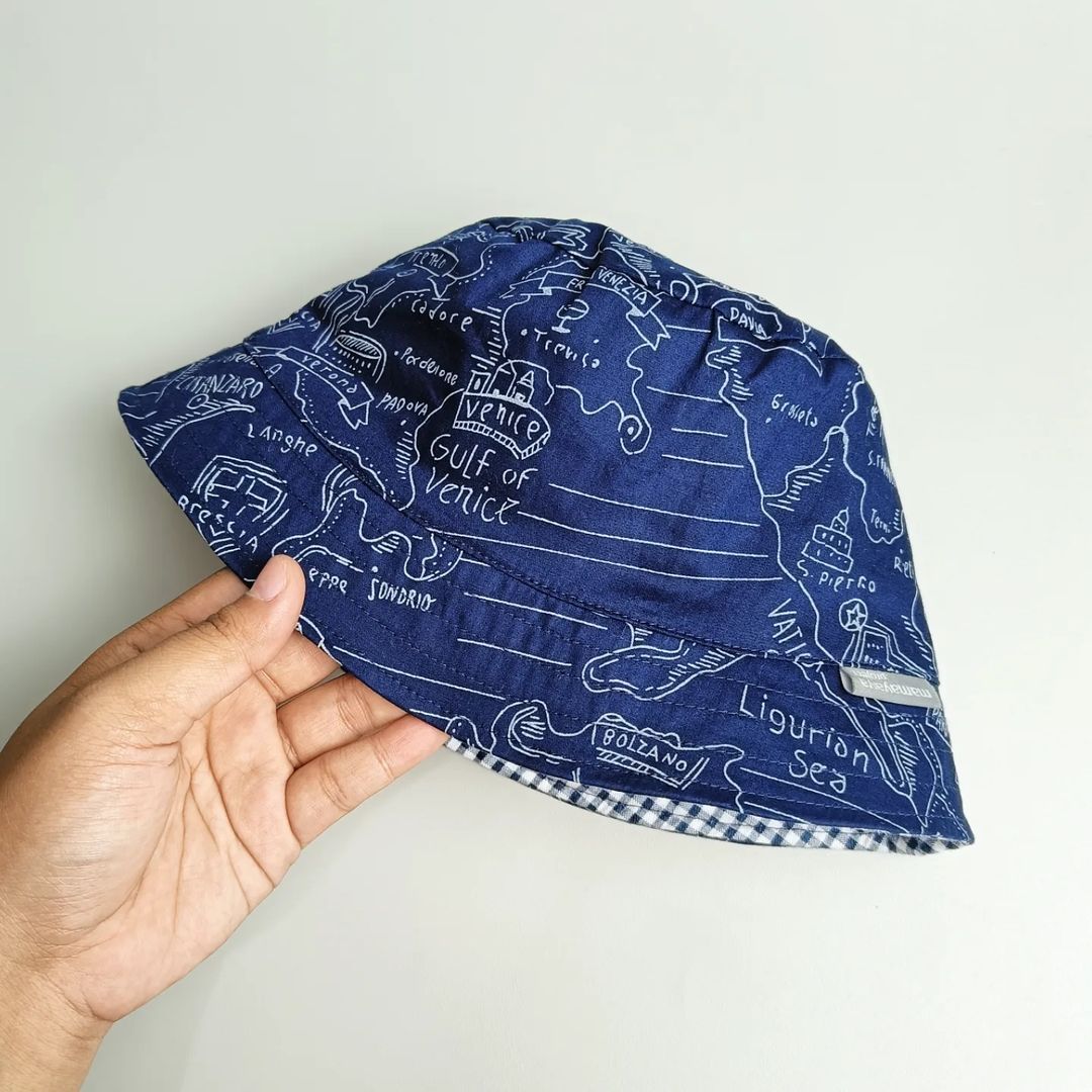 BUCKET HAT_A4214_TREASURE MAPS NAVY_48