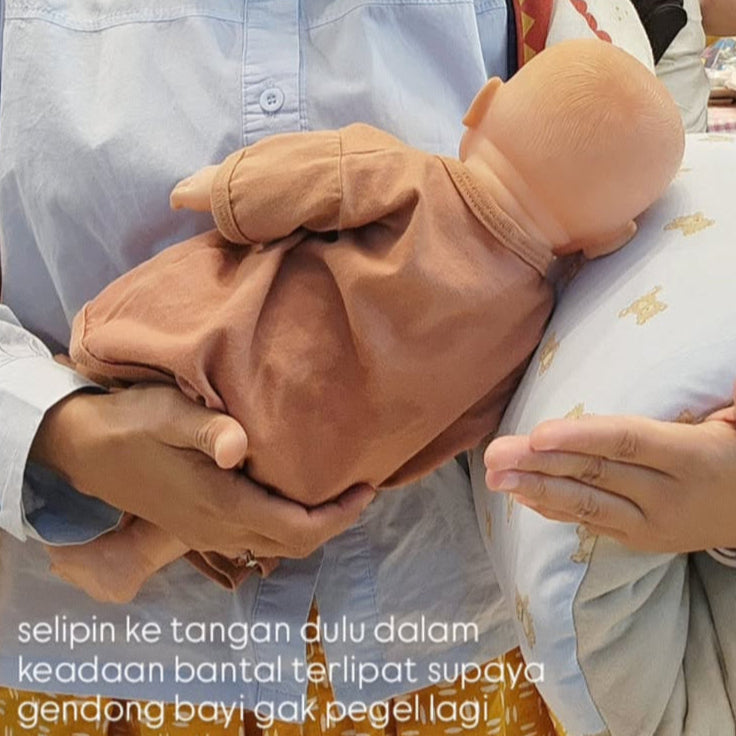 TRAVEL NURSING ARM PILLOW_⁠B7107_RABBIT PINK