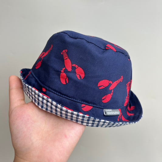 BUCKET HAT_A7099_LOBSTER MERAH NAVY_56