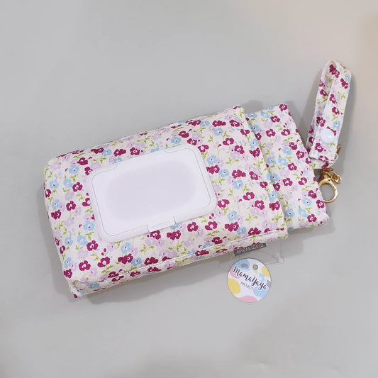 TISSUE POUCH 2 IN 1_A4107_BUNGA LANTANA FUSHIA