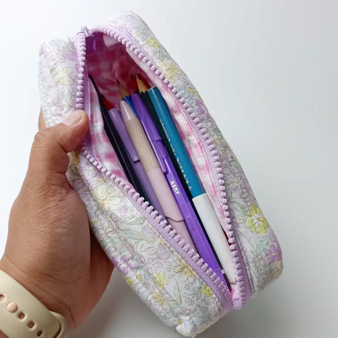 PENCIL CASE_BUNGA KUNING PASTEL