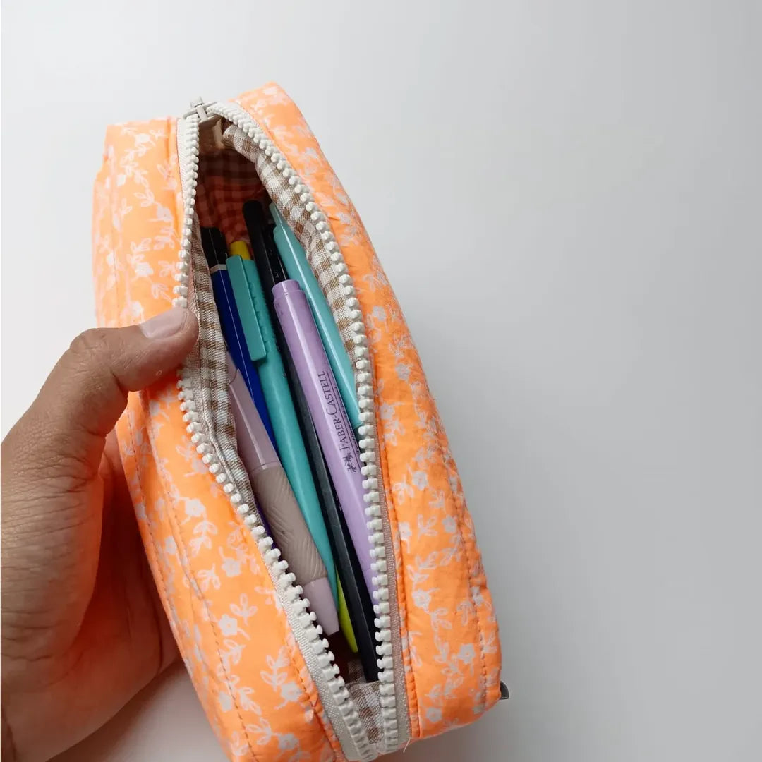 PENCIL CASE_BUNGA MINI ORANGE