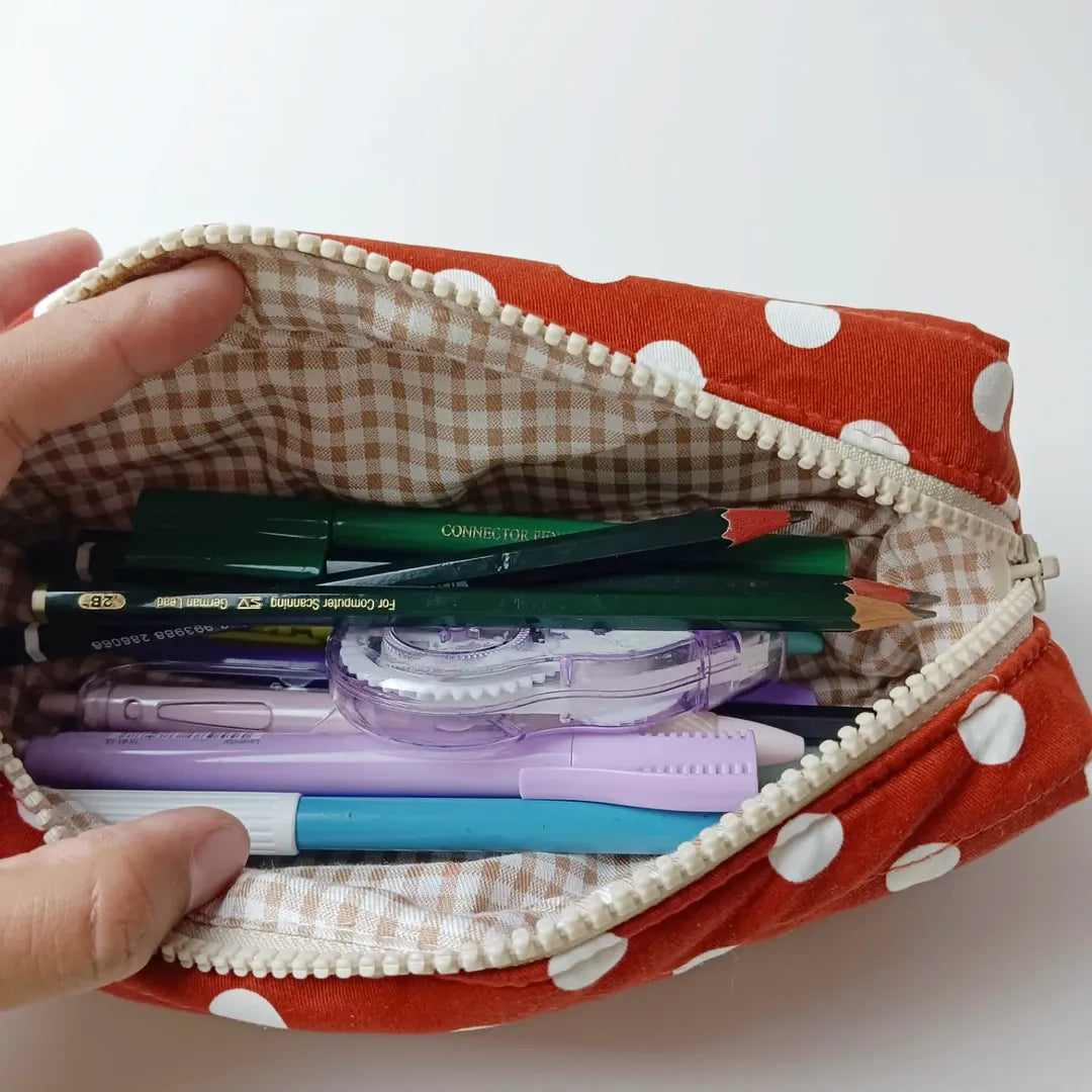 PENCIL CASE_POLKA TERRACOTTA