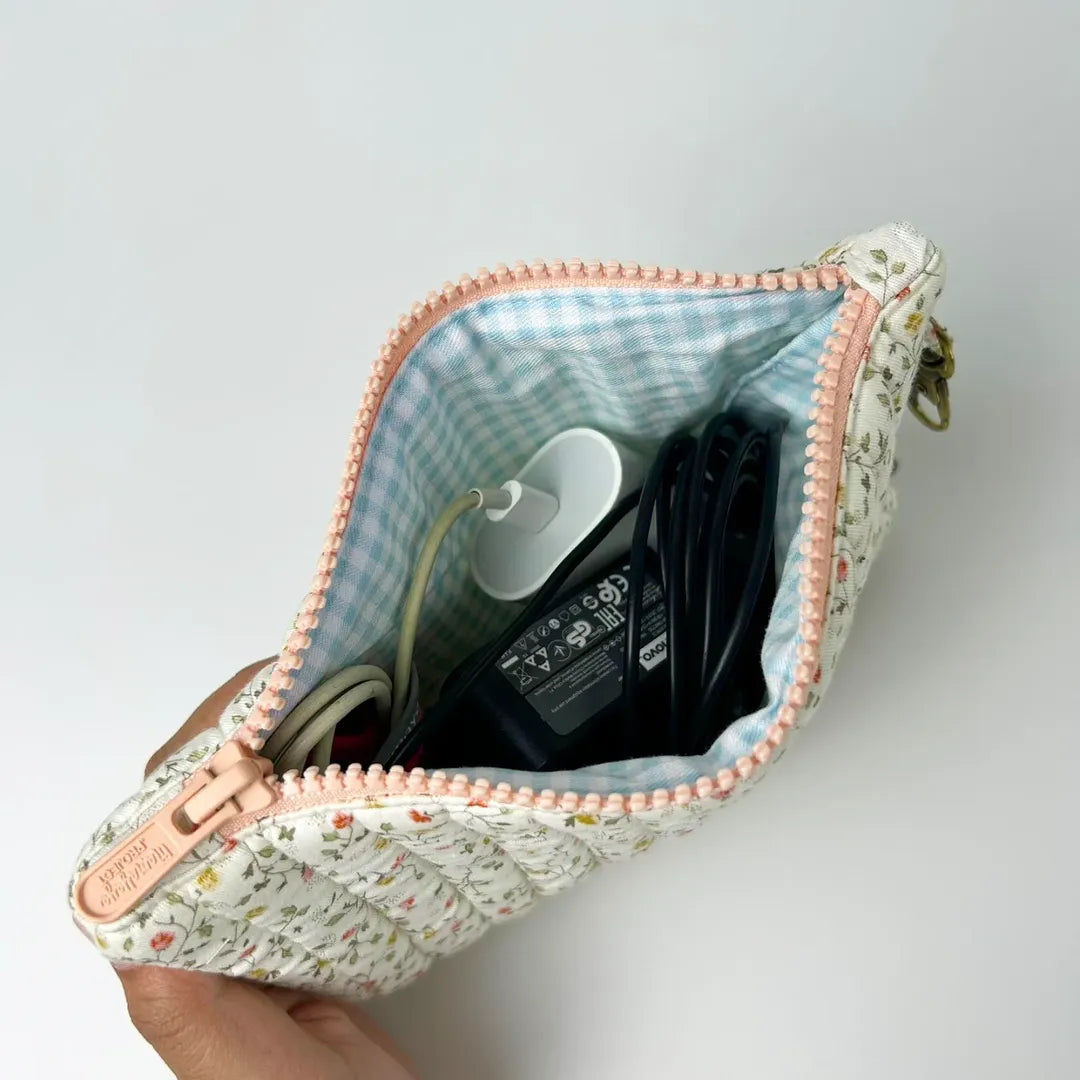 SLIM POUCH_GLOXINIA GREEN RED