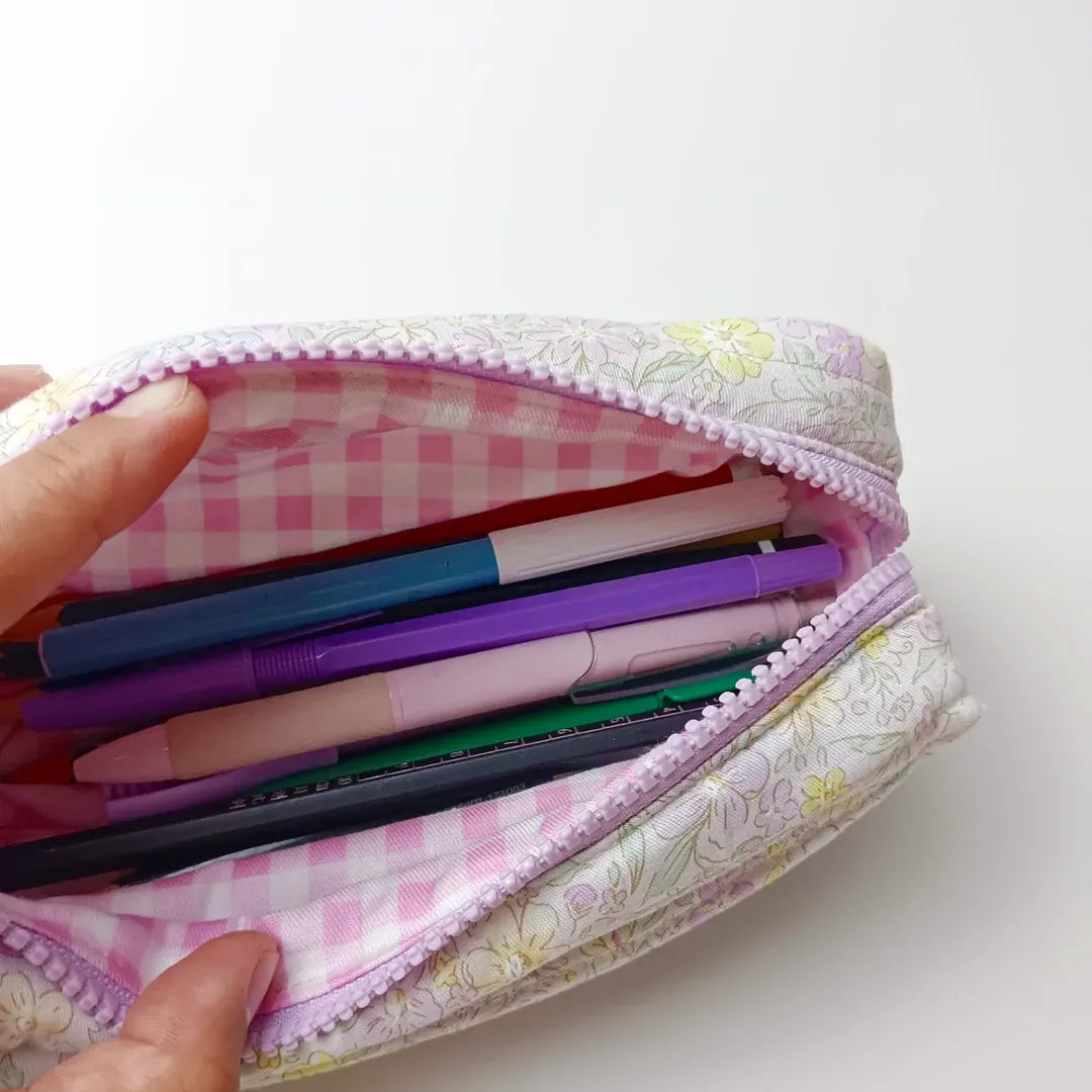 PENCIL CASE_BUNGA KUNING PASTEL