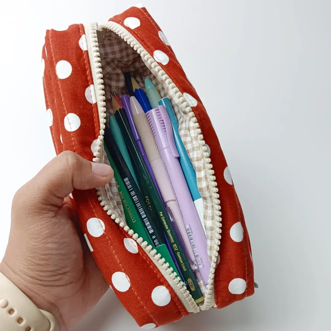 PENCIL CASE_POLKA TERRACOTTA