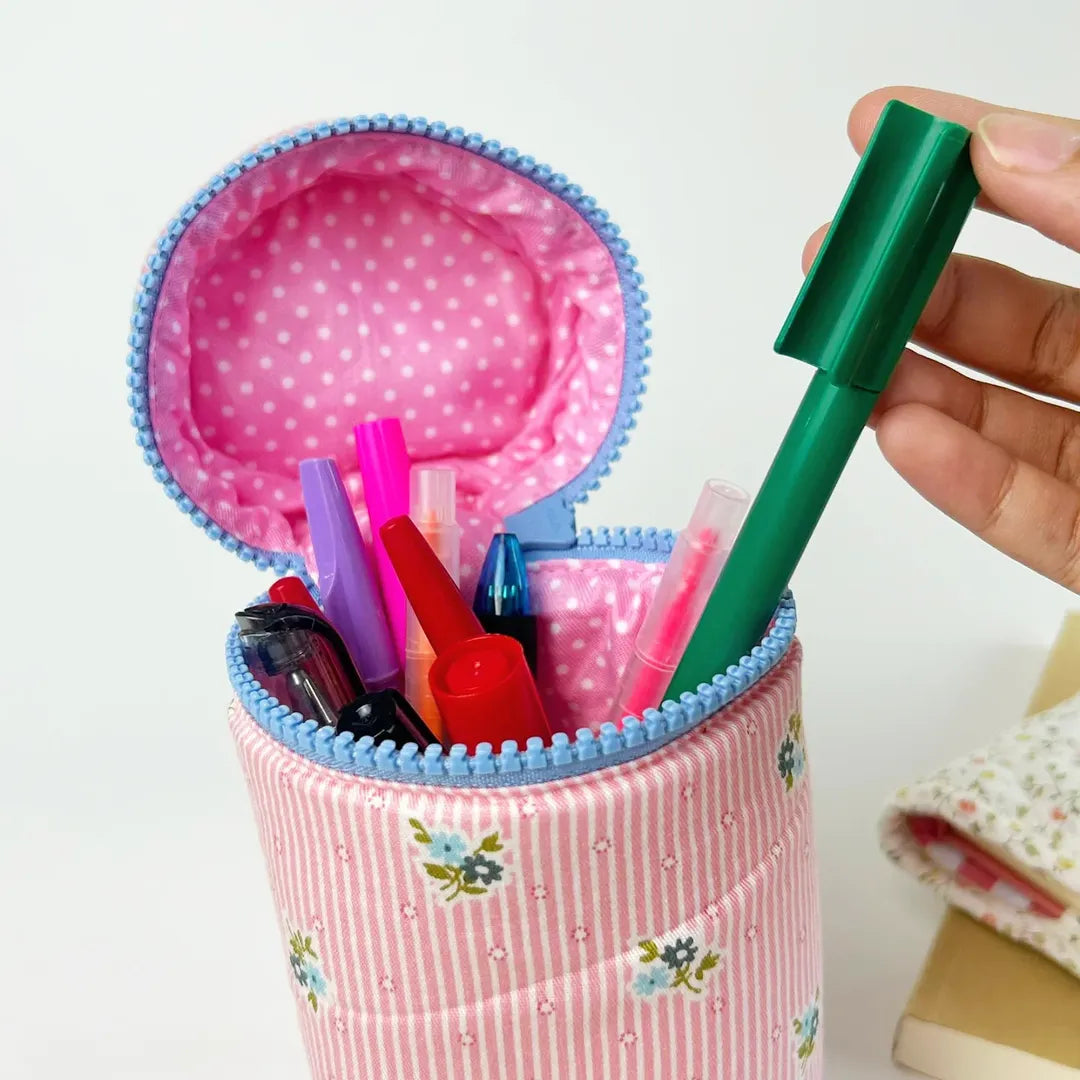 PENCIL TUBE_BUNGA GARIS PINK