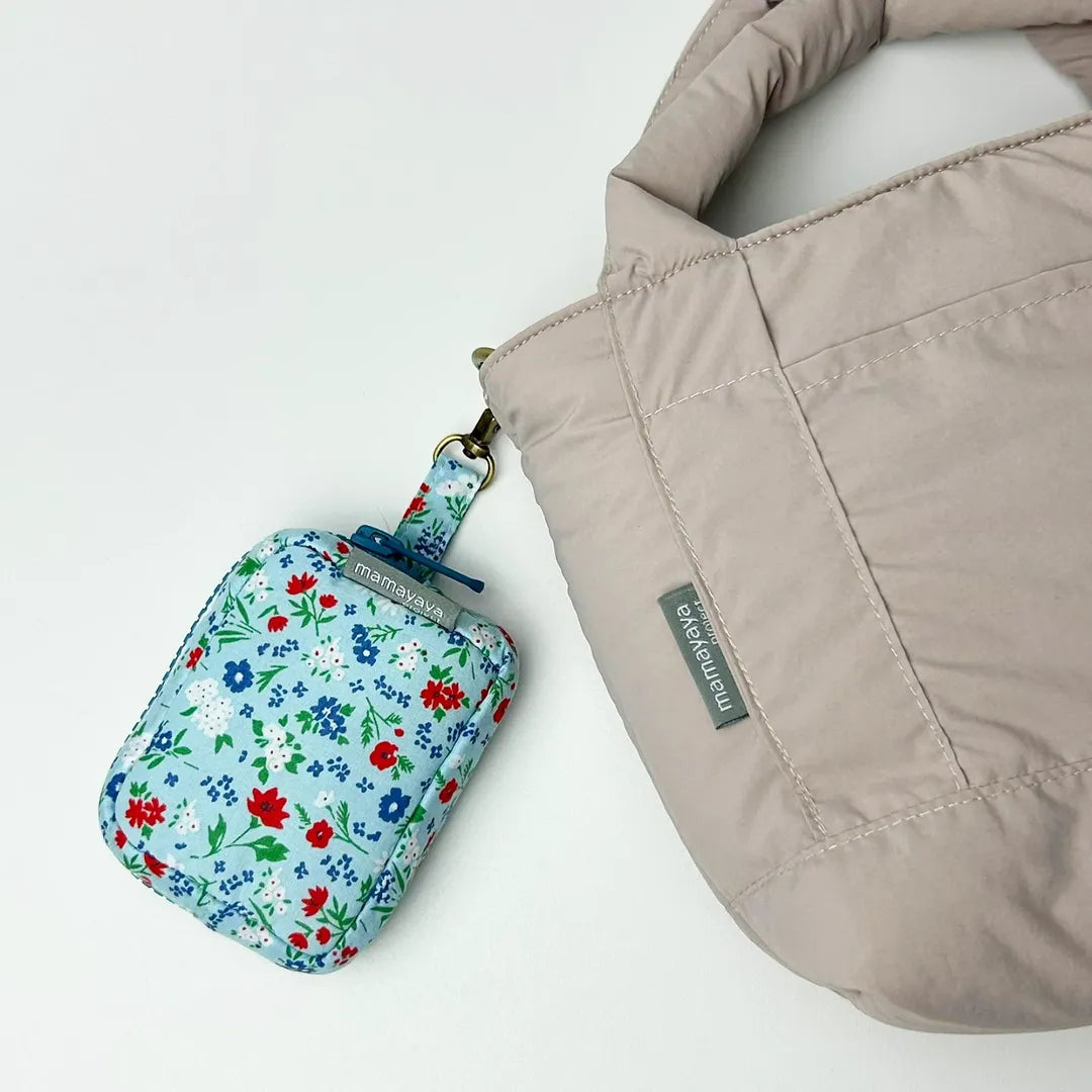 POUCH COIN_BUNGA BIRU
