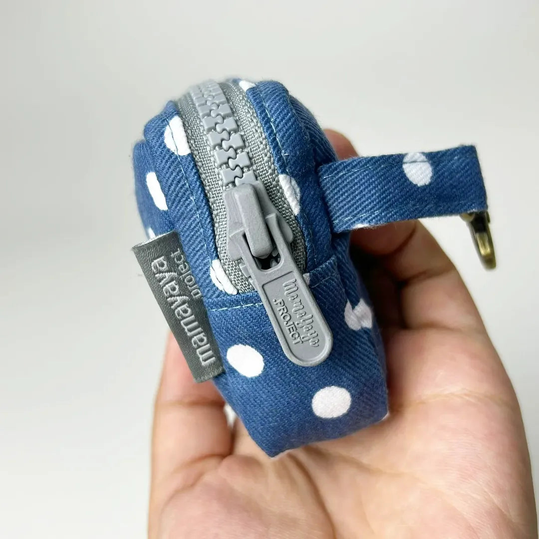 POUCH COIN_POLKA BIRU
