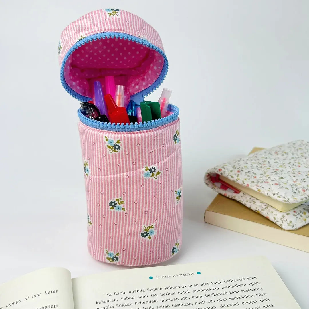 PENCIL TUBE_BUNGA GARIS PINK