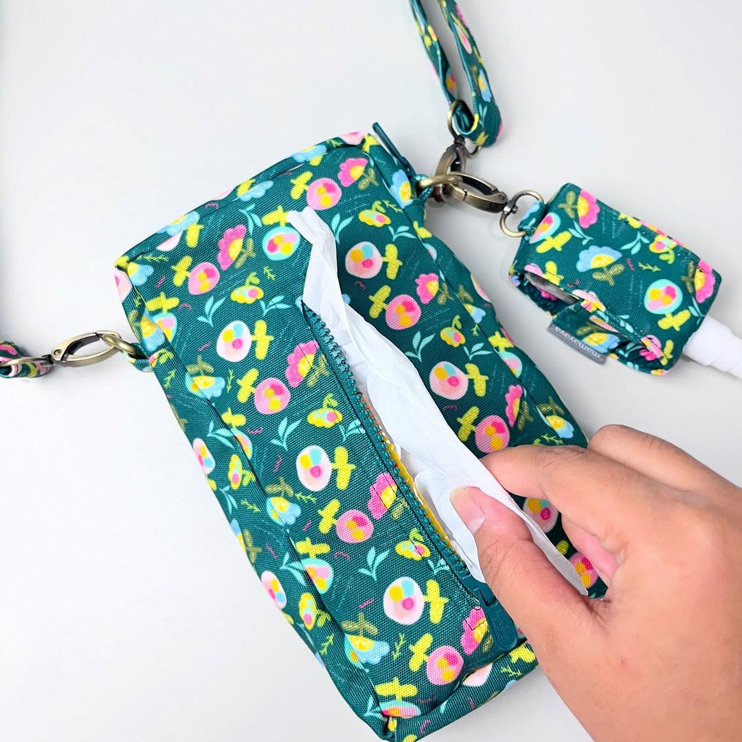 PHONE WALLET POUCH (PWP) + HS HOLDER_C7087_MINI AMARA FOREST GREEN (WR)