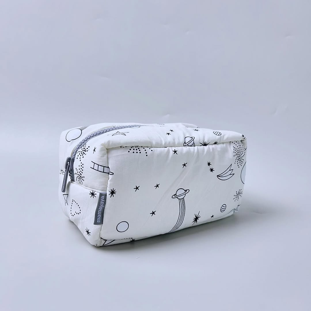 COSMETIC POUCH PUFFY_A7027_DOODLE SKY