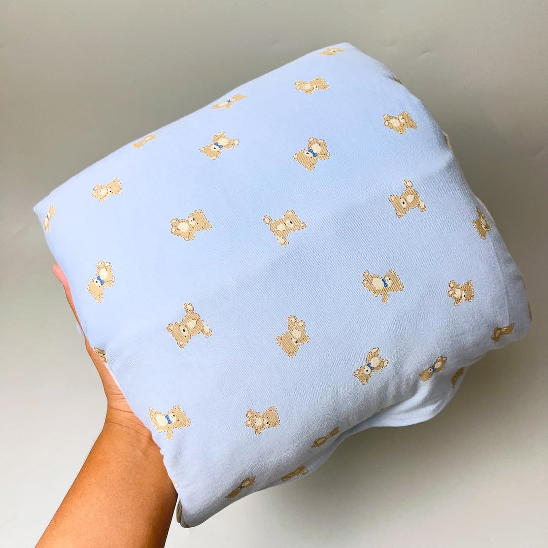 TRAVEL NURSING ARM PILLOW_⁠⁠⁠B7085_TEDDY BEAR BLUE