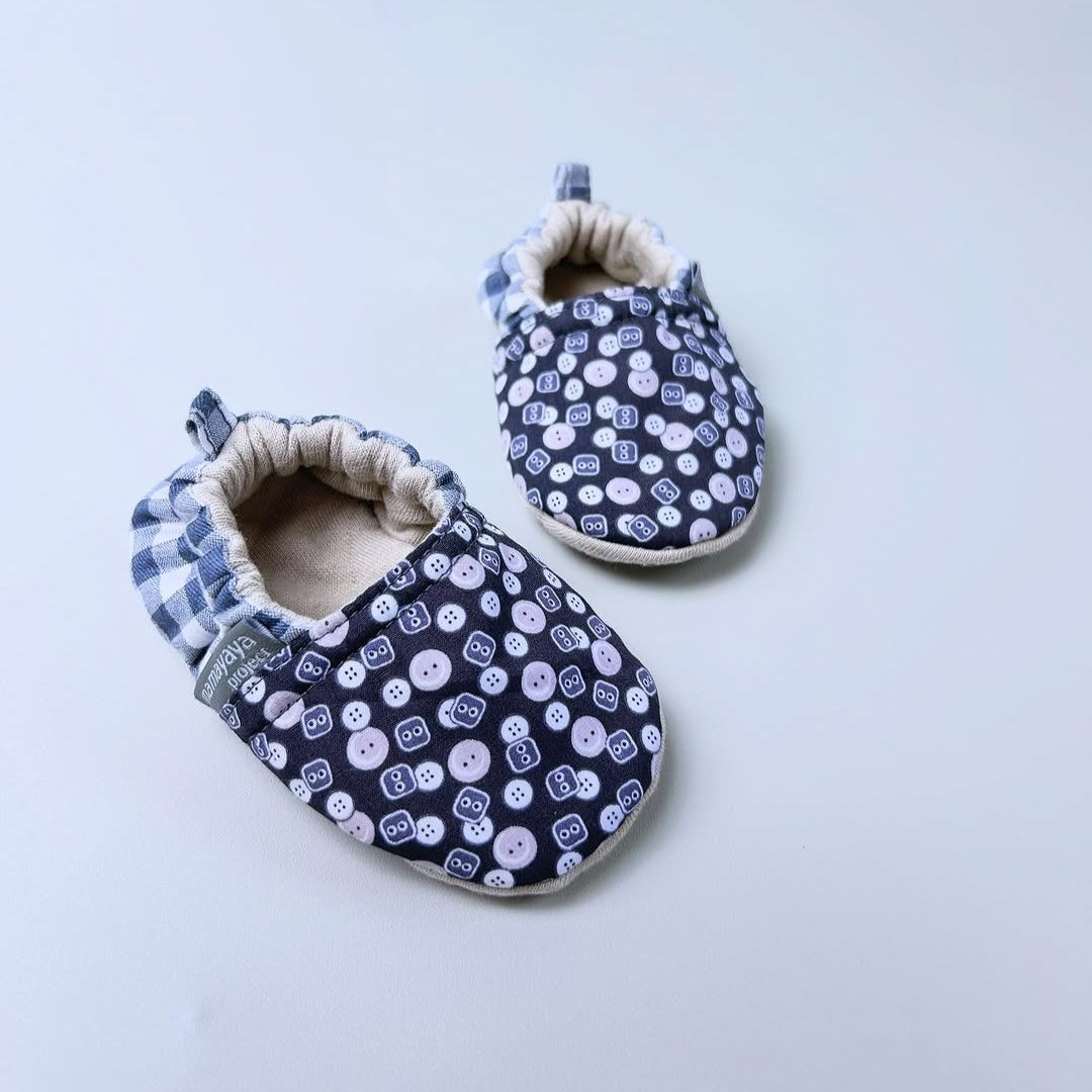 BABY SHOES_A7077_KANCING ABU_(9-12)