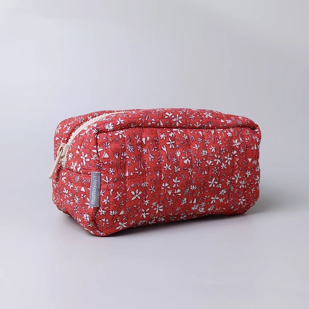 COSMETIC POUCH QUILTED_C6042_BUNGA SOKA