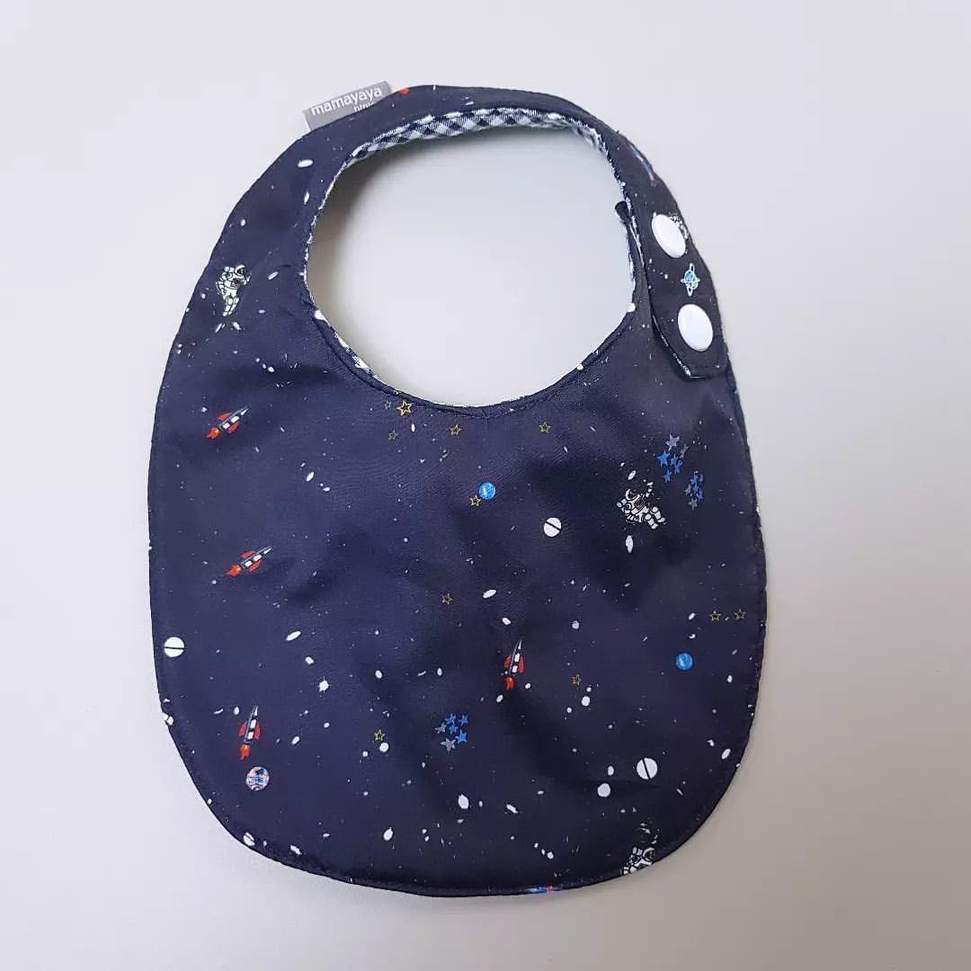 ROUND BIBS_A6126_GALAXY NAVY