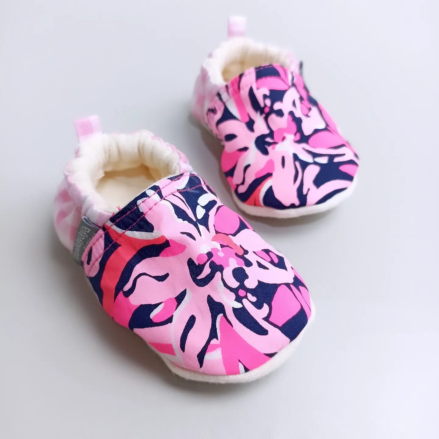 BABY SHOES_A6175_PINK FLOWER LIGHT_(9-12)