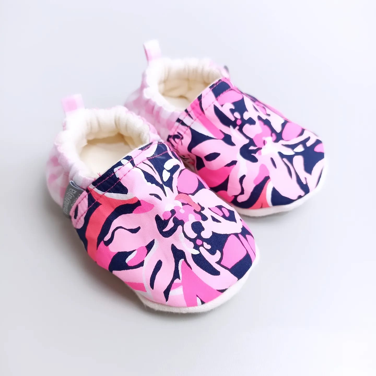 BABY SHOES_A6175_PINK FLOWER LIGHT_(9-12)