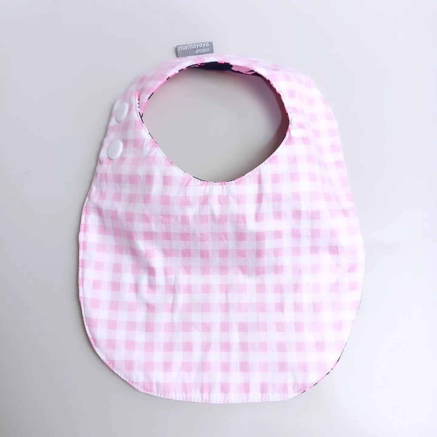 ROUND BIBS_A6175_PINK FLOWER LIGHT