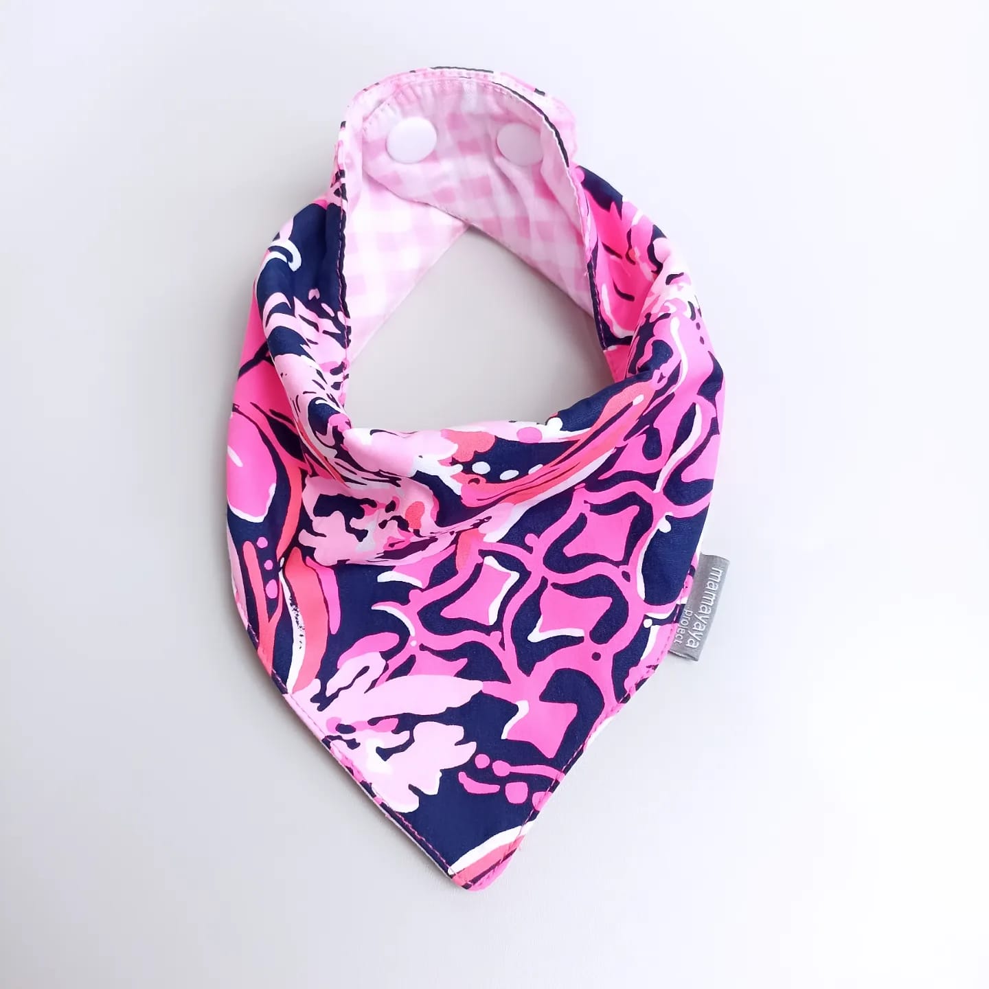 SCARF BIBS_A6175_PINK FLOWER LIGHT