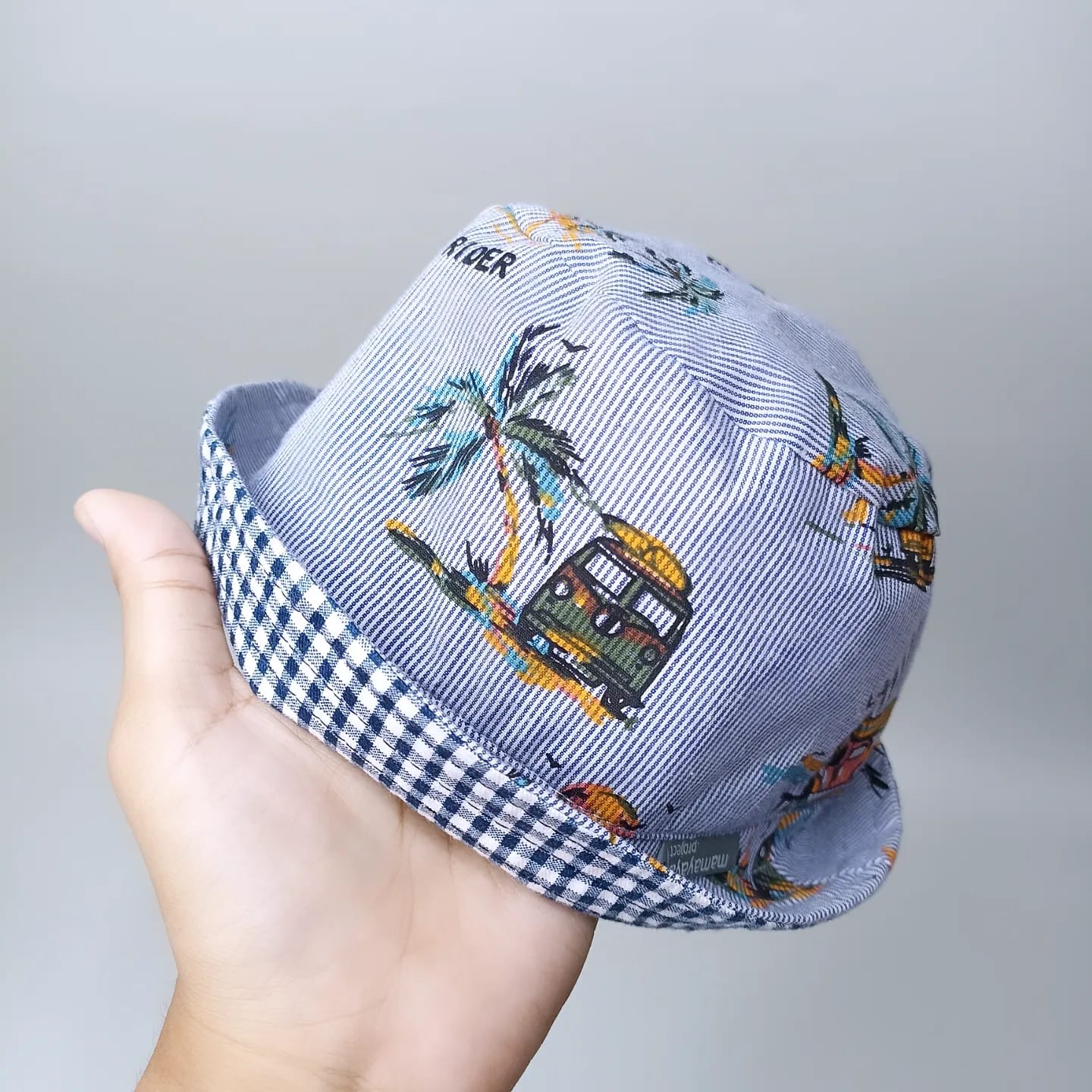 SET BABY | BUCKET HAT | BIBS | BABY SHOES_A6257_CAMPER VAN DENIM