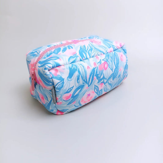 COSMETIC POUCH 2.0_C6177_FLOWER BLUE CHARM