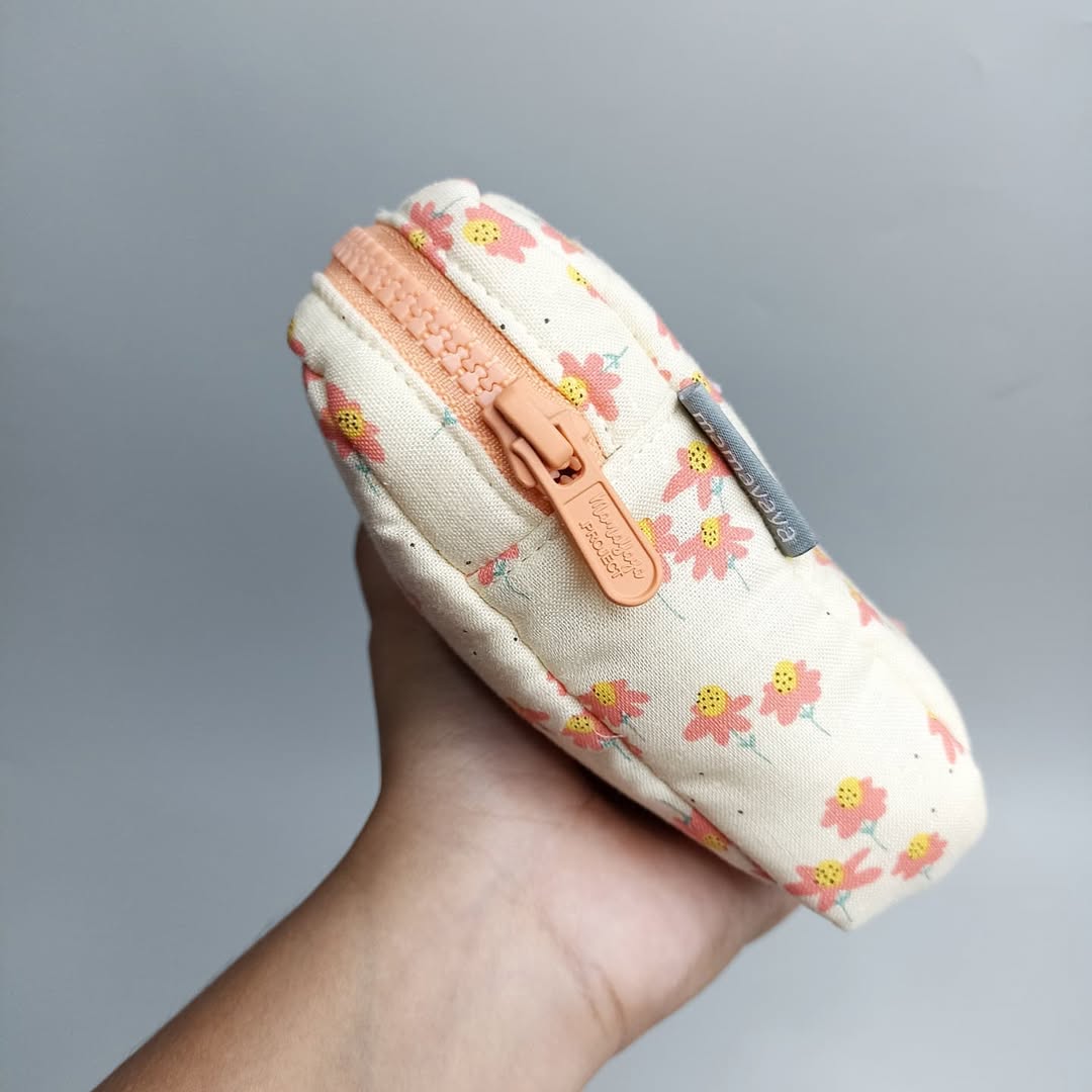 MINI POUCH PUFFY_A6362_CONE FLOWER YELLOW