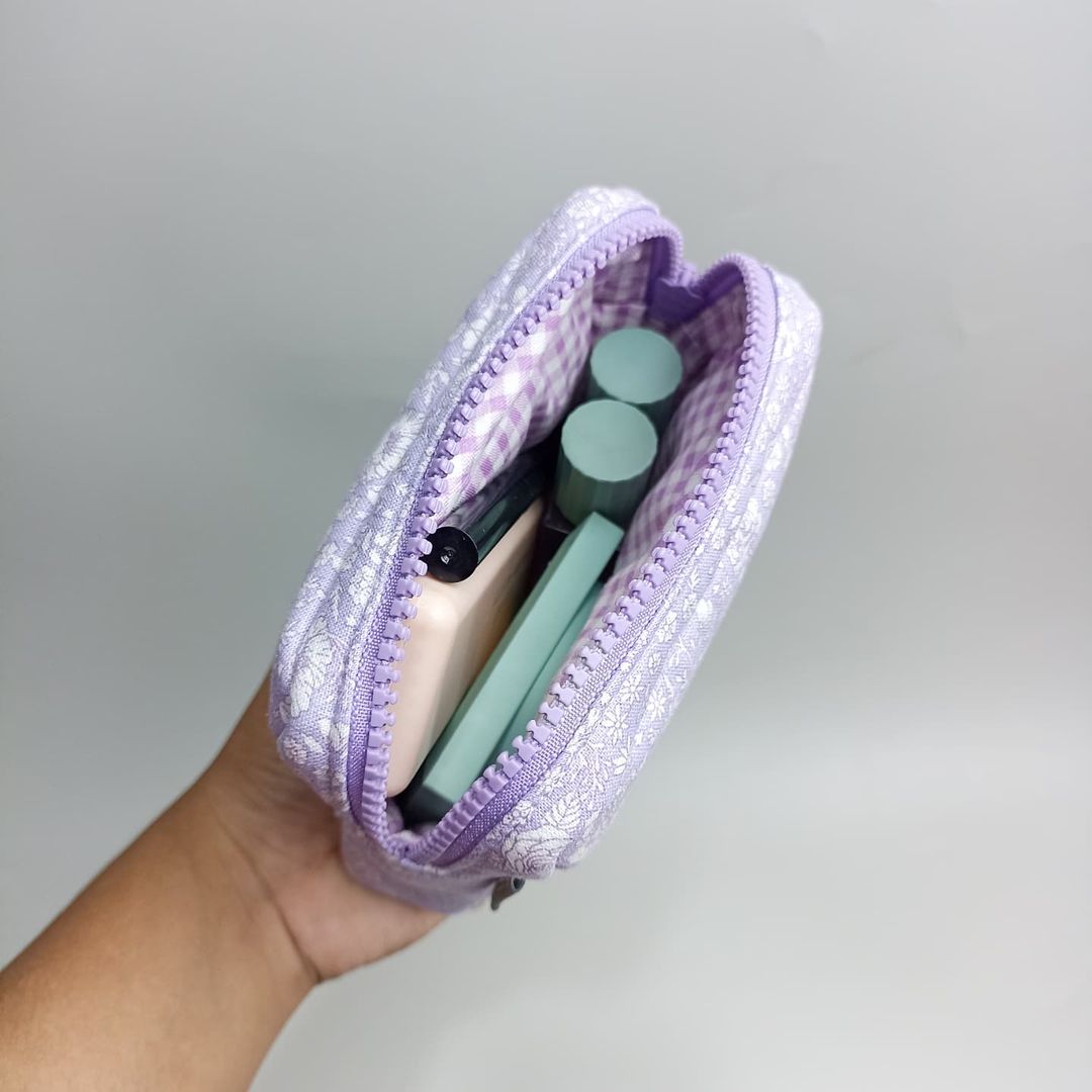 MINI POUCH PUFFY_A6363_CAMELIA LILAC