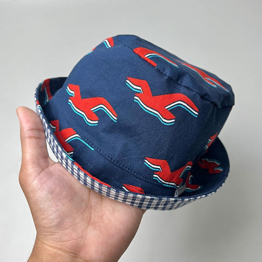 BUCKET HAT_A7167_BURUNG MERAH NAVY_58