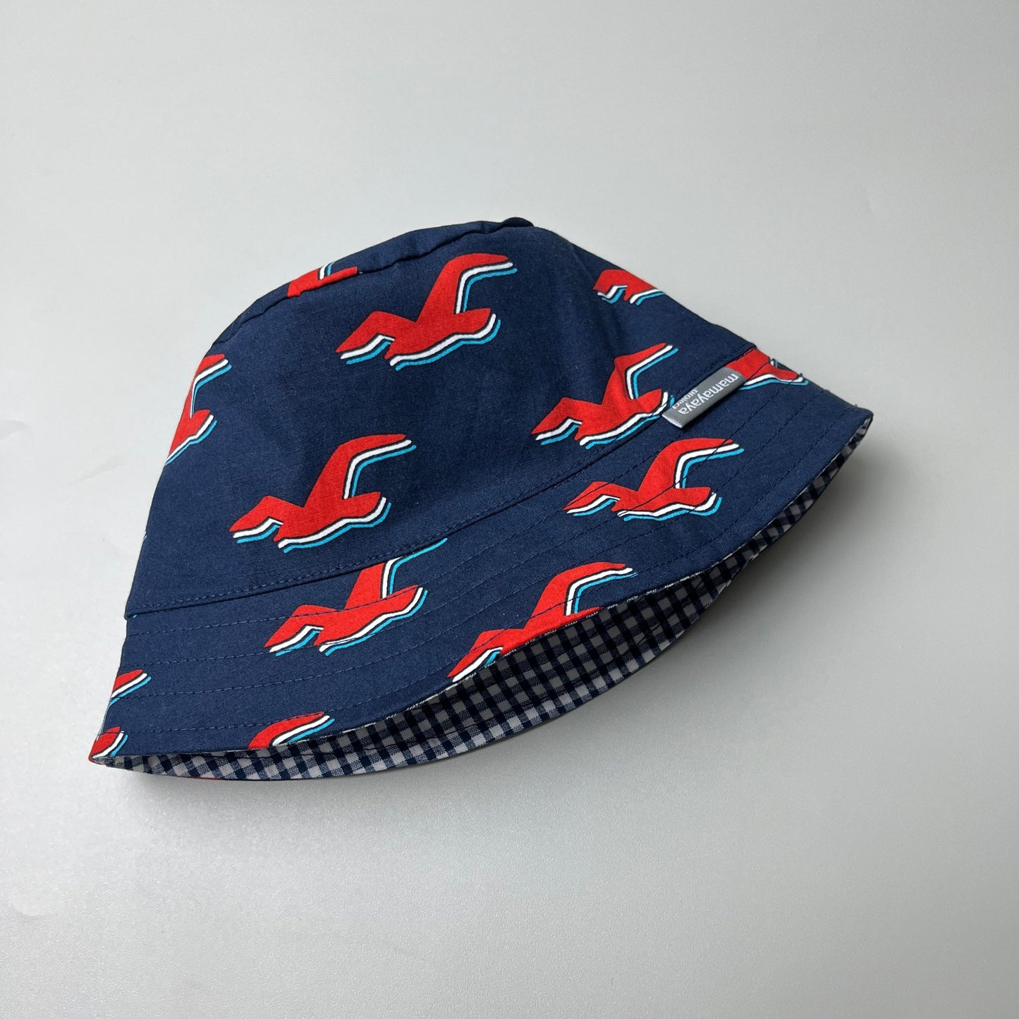 BUCKET HAT_A7167_BURUNG MERAH NAVY_58
