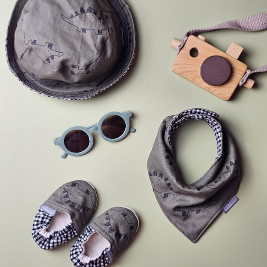 SET BABY | BUCKET HAT | BIBS | BABY SHOES_A7177_STEGO ARMY