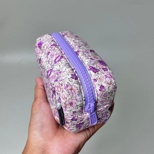 POUCH MEDIUM_A4125_BUNGA ANEMONE LILAC