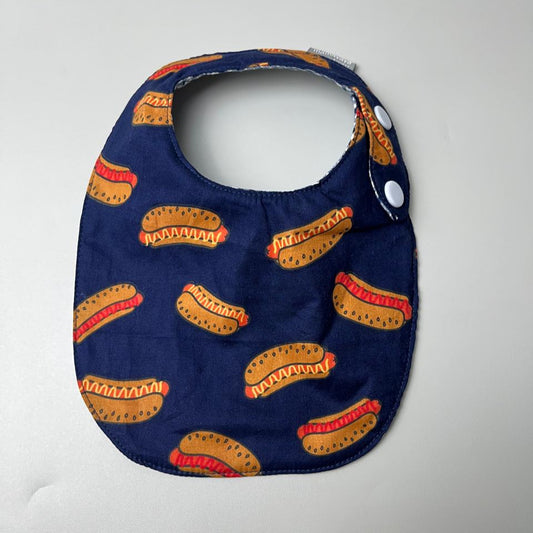 ROUND BIBS_A7168_HOTDOG NAVY