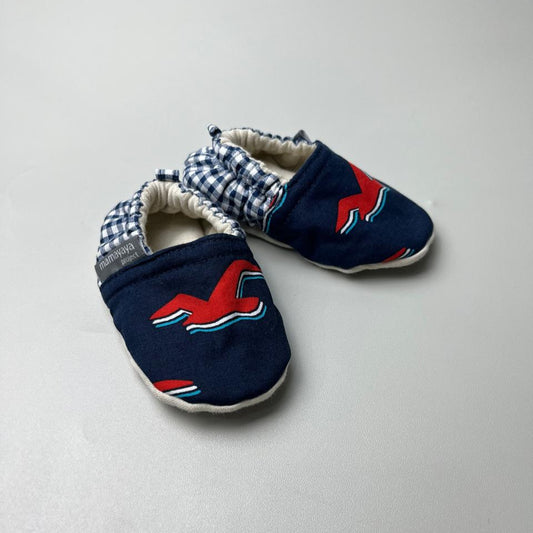 BABY SHOES_A7167_BURUNG MERAH NAVY_(3-6)