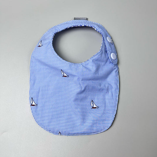 ROUND BIBS_A7214_PERAHU KOTAK BIRU