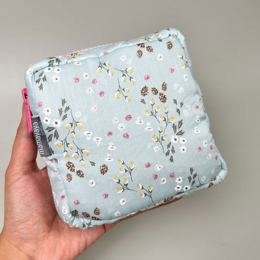 MINI POUCH PUFFY_A1258_ILALANG DASAR BIRU