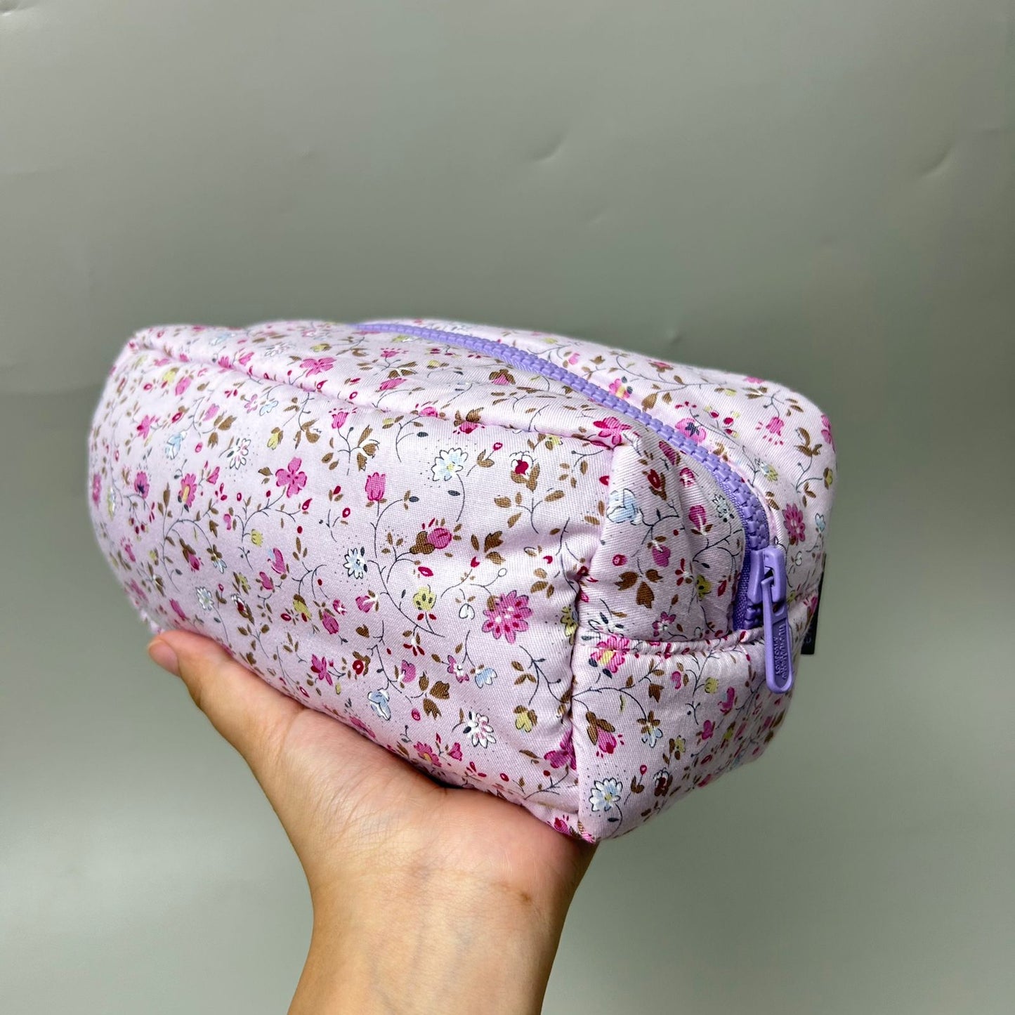 COSMETIC POUCH PUFFY_A7179_GHYPSOPHILA LILAC