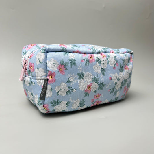 COSMETIC POUCH PUFFY_A7097_SHABBY ROSE BLUE