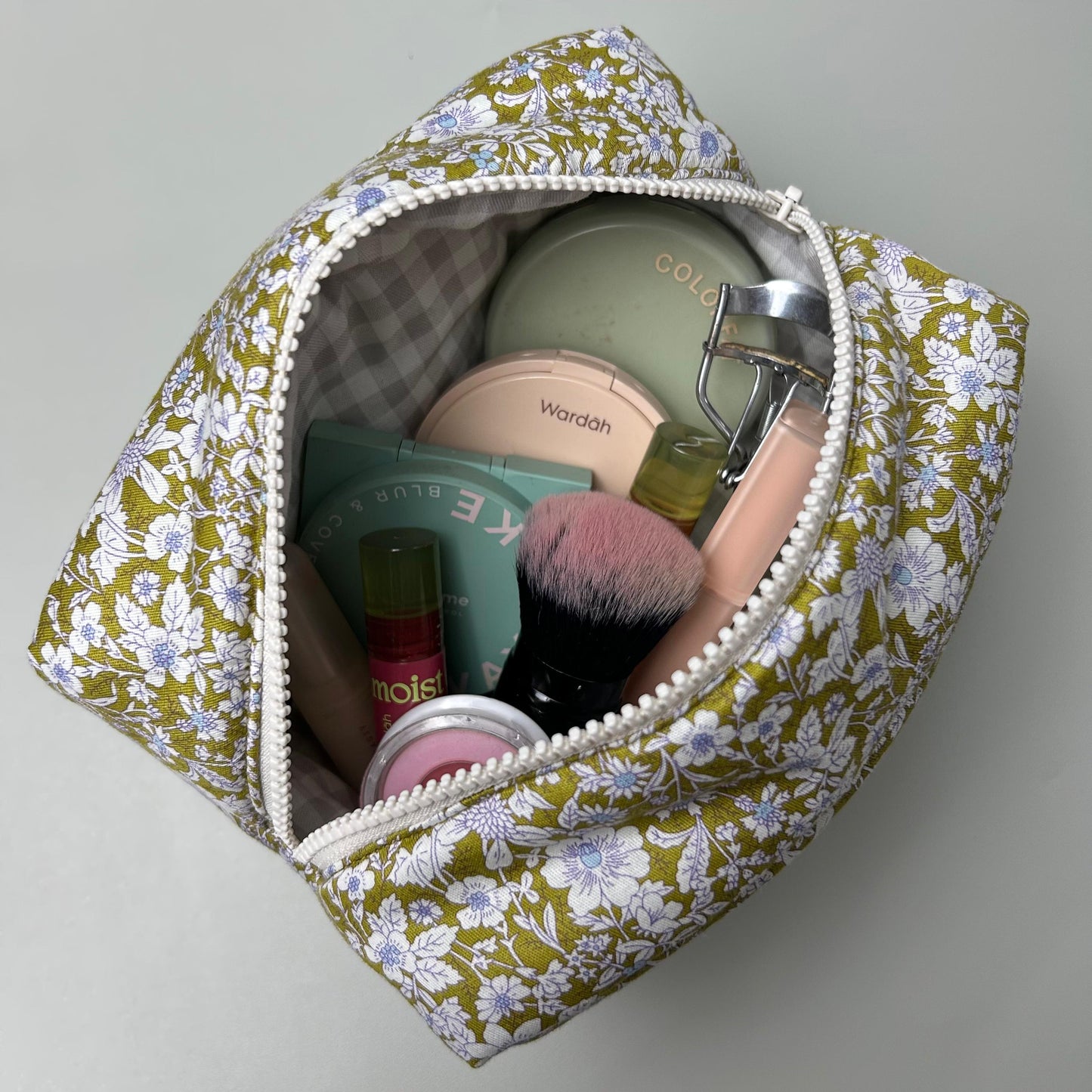 COSMETIC POUCH PUFFY_A7048_MINI KRISAN HIJAU