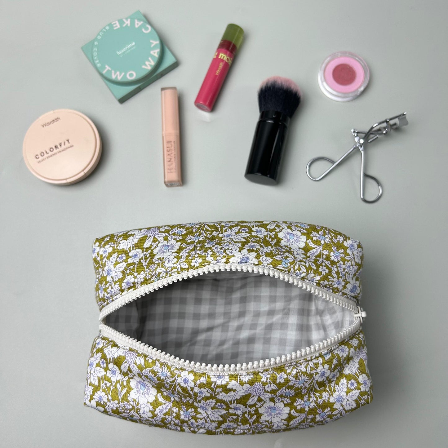 COSMETIC POUCH PUFFY_A7048_MINI KRISAN HIJAU