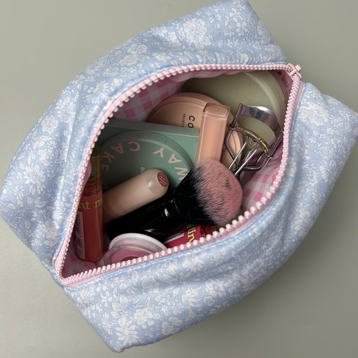 COSMETIC POUCH PUFFY_A7113_DANDELION BLUE