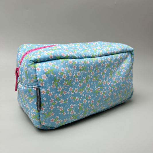 COSMETIC POUCH PUFFY_A6085_SAKURA BIRU