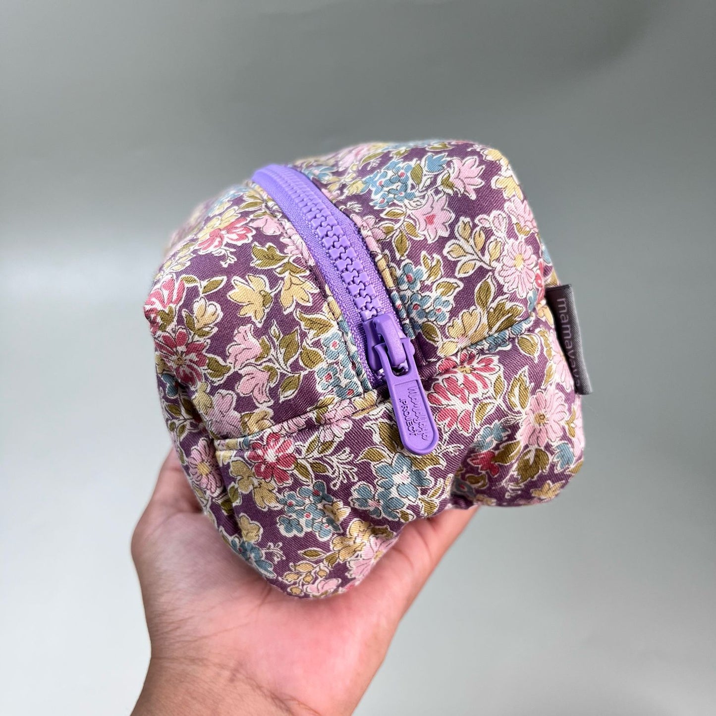 COSMETIC POUCH PUFFY_A7051_CALENDULA UNGU