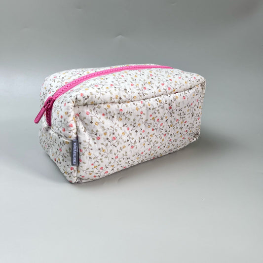 COSMETIC POUCH PUFFY_A4200_GLOXINIA GREEN RED
