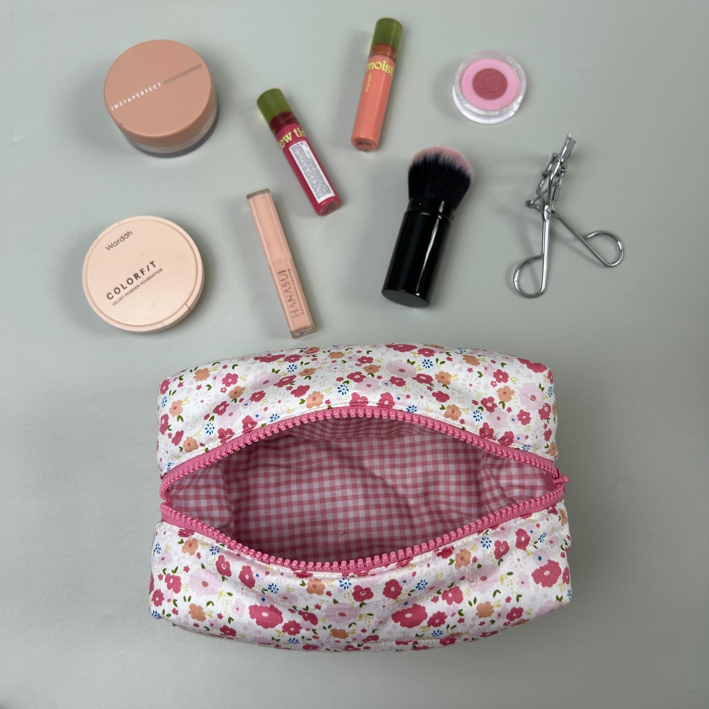 COSMETIC POUCH PUFFY_A7017_NIGELLA PINK