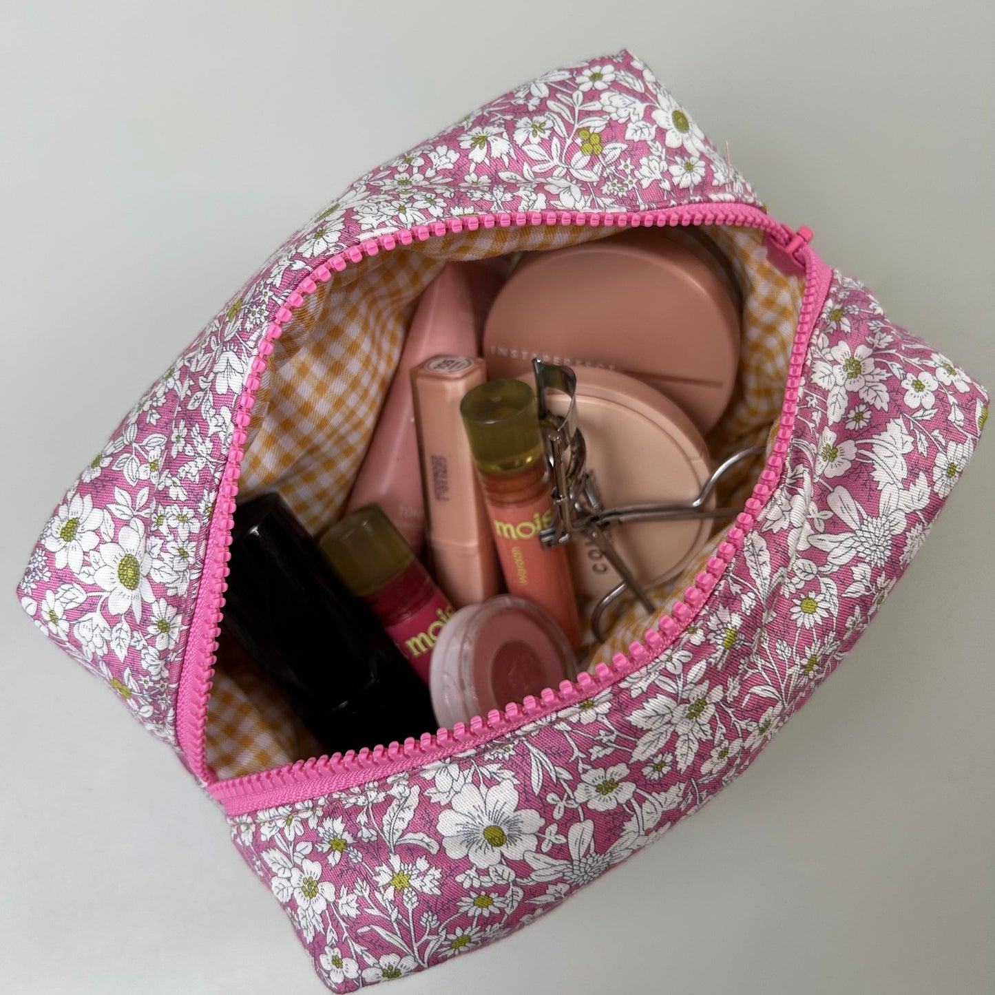 COSMETIC POUCH PUFFY_A7053_MINI KRISAN PINK